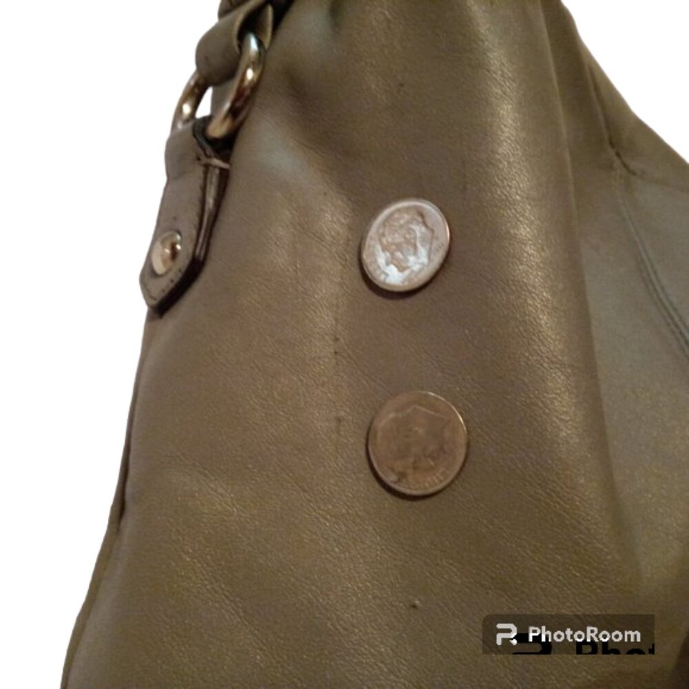 Coach Ashley Satchel leather gray purse - Picture 13 of 14